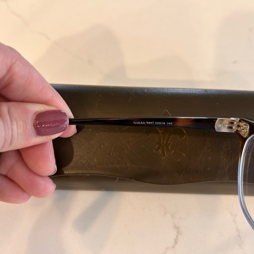 Seraphin Eyeglasses Azalea/8967 Tortoise/Blue Square Japan 53[]16 145 Handmade - Picture 15 of 15